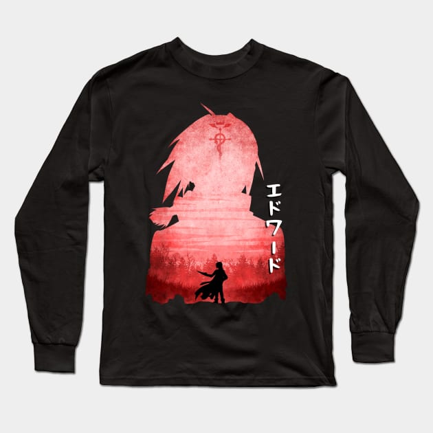 Minimalist Silhouette Edward Long Sleeve T-Shirt by saufahaqqi